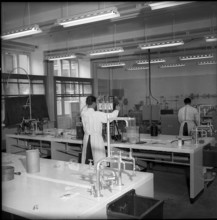 Practical training in laboratory, Institute of chemistry, ETH Zurich 1955.