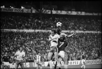 International match Basel 1975: Switzerland - England.