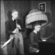 Male Teenagers Playing Music.