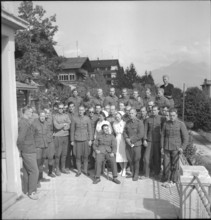 Internees; tuberculosis patients, Leysin 1944.