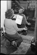 Stephanie Glaser chosing her sportswoman of the year: Meta Antenen 1969.