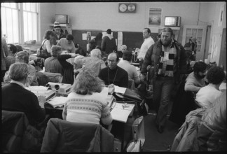 Olympic games Lake Placid 1980: media centre.