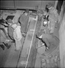 Replacement of the railway bridge in Zurich-Wipkingen 1947.
