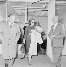 Princess Grace of Monaco at the airport of Geneva, 1961.