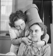 Preparations for the ball of the Catherinettes, 1942.