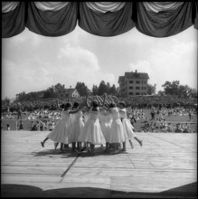 Ballet dancers at the children's party in St. Gallen, 1955.