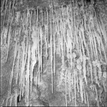 Bex, salt stalactite, salt mine, salt works; 1959.