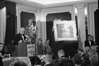 Geneva, painting by Claude Monet at Christie's auction; 1970.