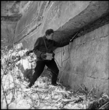 Geologist; measurement of radioactivity with a scintillation counter; 1958.