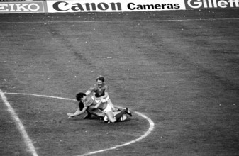Football WC 1982: Belgium - Argentina; Belgium scored.