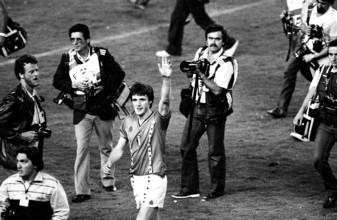 Football WC 1982: Belgium - Argentina; Erwin Vandenbergh.