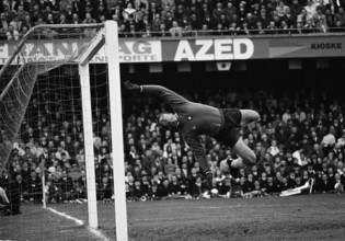 Marcel Kunz, national goalie, 1970.