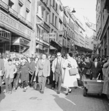 Prince Rainier and Grace of Monaco in Lausanne, 1957.