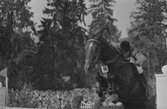 CSIO Lucerne 1974: Markus Fuchs and Lady Seven.