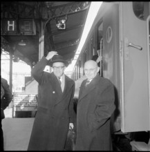 Federal Councillors Max Petitpierre, Thomas Holenstein; 1959.