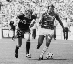 Cup final 1984: Servette Genf - Lausanne-Sports; Hasler, Mauron.