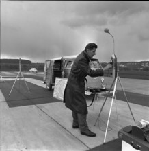 Jet flying operations: mobile noise level measuring, Rümlang 1965.