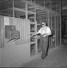 Blind People at Work at BBC, 1953.