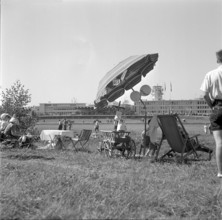 Official opening of airport Zurich-Kloten 1953.