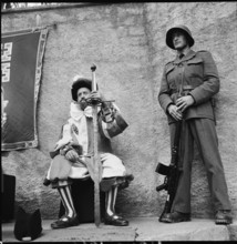 Soldier at Nidwalden voter's meeting 1966.