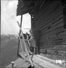 Farmer's wife in St. Luc, Valais, in 1941.