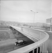 Zurich-Altstetten, new built Europa bridge; 1964.