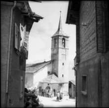Church in Chermignon, 1955.