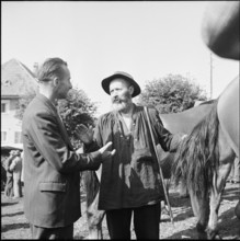 Horse market of Chaindon-Reconvilier, 1954.