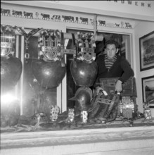 Last Fabricant of Straps for Cowbells, Appenzell 1962.