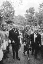 Prince Franz Josef and Gina of Liechtenstein at the Zurich city party, 1971.