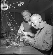 Watchmaker at Longines, around 1965.