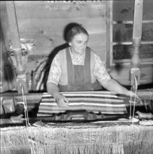 Linen Weaver, 1962.