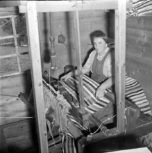 Linen Weaver, 1962.