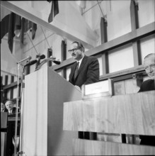 Ed McMillan at the official opening of CERN 1960.