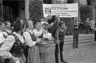 Petition against highway construction in the Weinland, 1972.