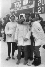 Olympic Games Grenoble 1968: Spectators at skiing race.