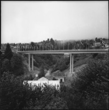 Flims, Stenna bridge, inauguration day; 1959.