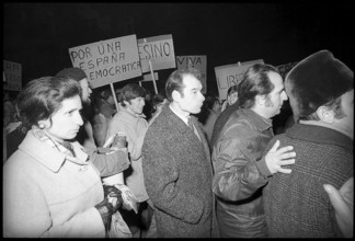 Protest against Burgos trial.
