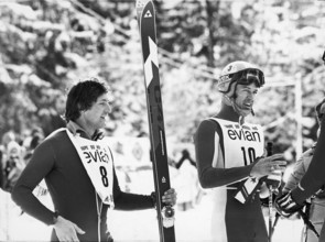 Franz Klammer, Bernhard Russi 1977.