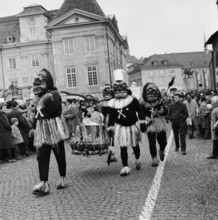 Carnival parade in Zurich, 1960.