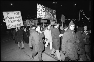 Protest against Burgos trial.
