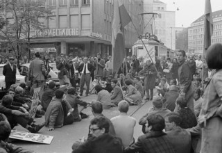 Protest against war in Vietnam.