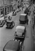 Traffic in Zurich, 1946.