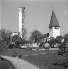 Churches in Zurich Altstetten 1952.