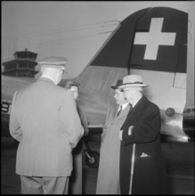 Josef Escher on Airport Zurich-Kloten, 1953.
