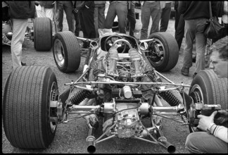 GP Zandvoort 1967: Lotus Ford engine.