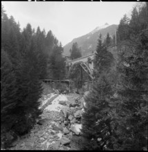 Railway Bridge near Wassen, 1959.