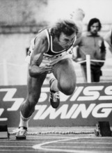 Athletics EC 1974 in Rome: sprinter Valeri Borsov.