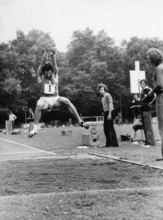 Swiss Championships 1974 : decathlonian Heinz Born.