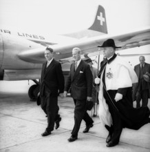 Sir Seymour Howard in Switzerland, 1955.